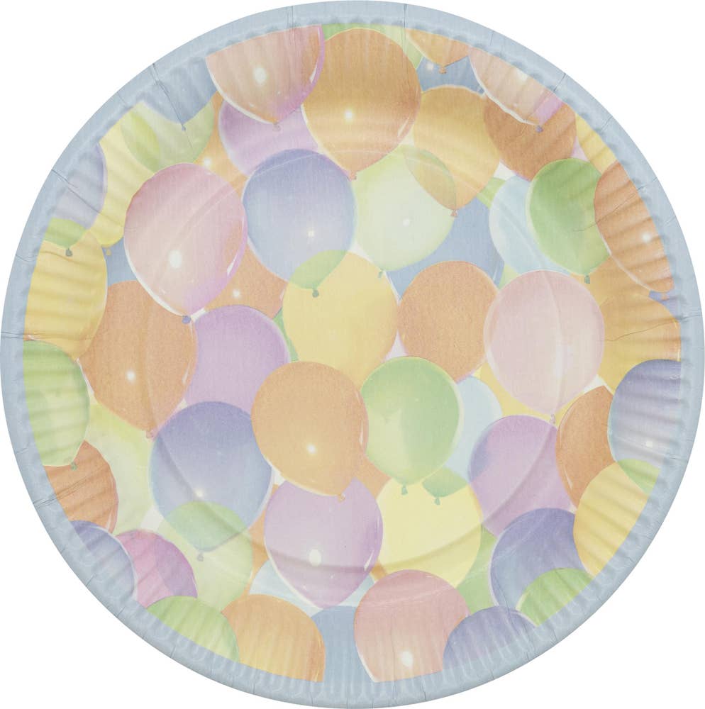 Happy Party Tallrikar Ballonger