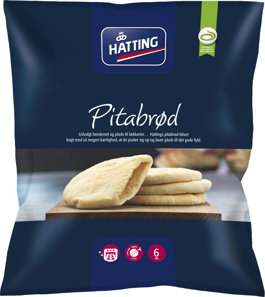 Hatting Pitabröd Frysta 6-p