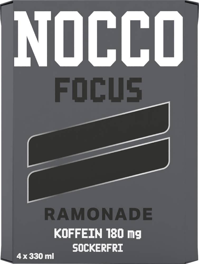 Nocco Energidryck Focus Ramonade Sockerfri 4-p