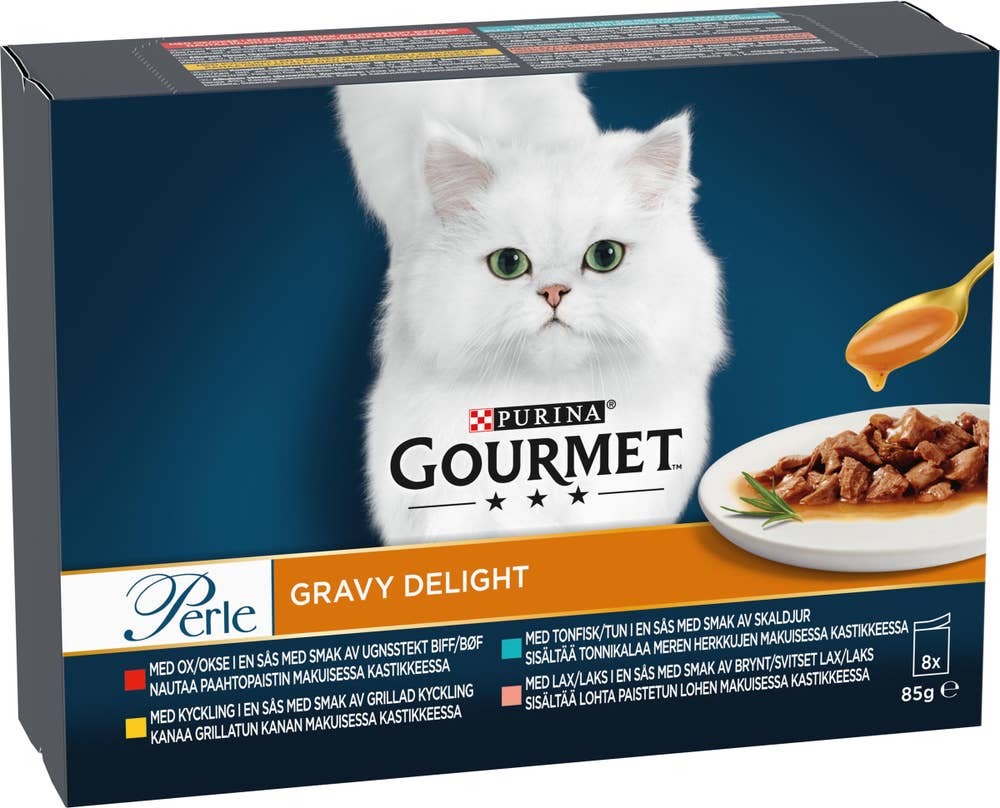 Gourmet Perle Kattmat Gravy Delight 8x85g