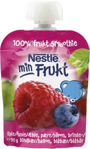 Nestlé Klämpåse Min Frukt Äpple & Hallon 6M