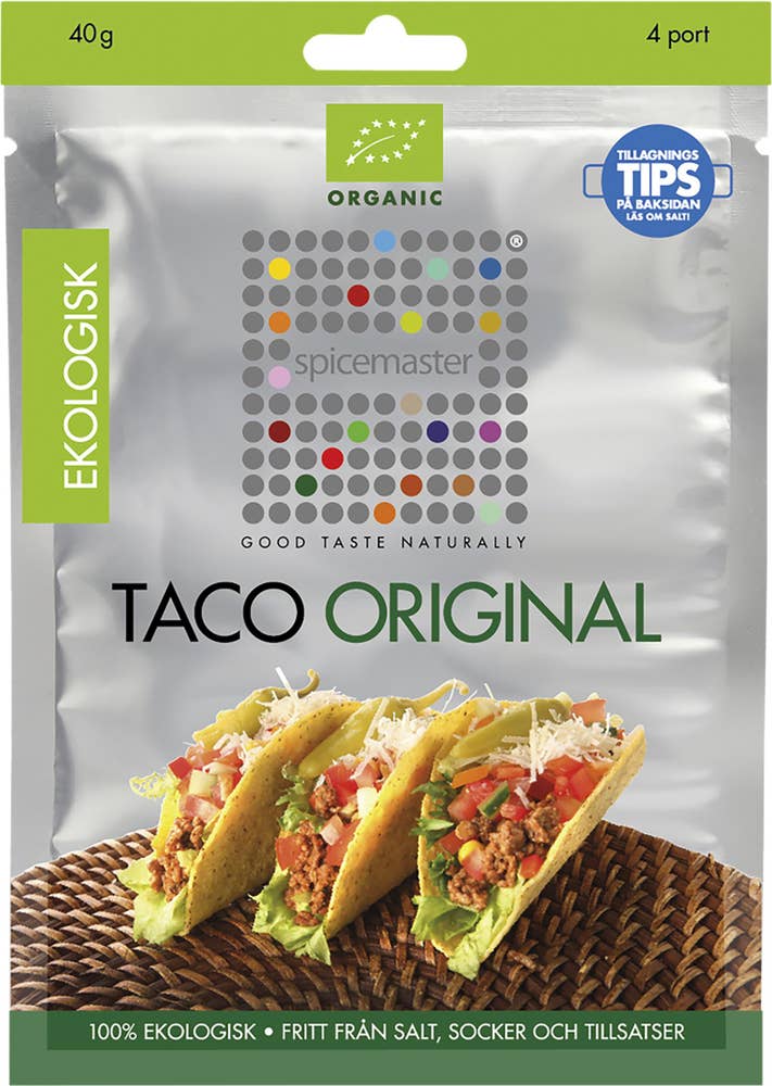 Spicemaster Kryddmix Taco Original Utan Salt EKO