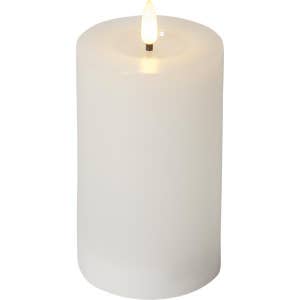 Star Trading Blockljus LED Flamme Flow Vit 15cm