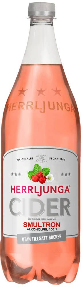Herrljunga Cider Smultroncider Utan Tillsatt Socker Alkoholfri