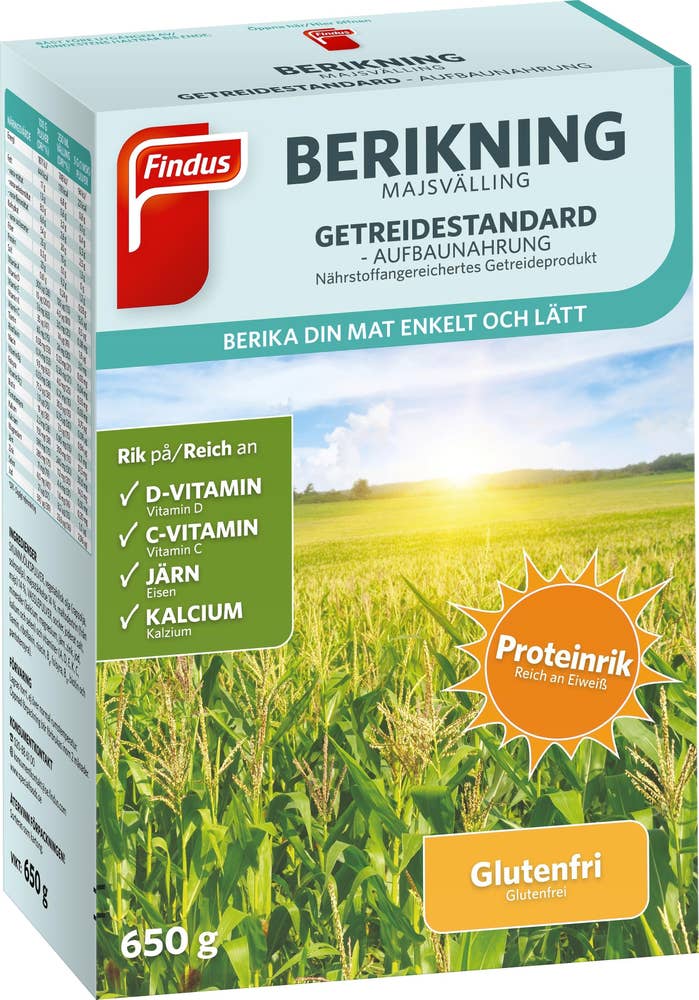 Findus Majsvälling Berikning