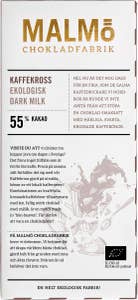 Malmö Chokladfabrik Choklad Kaffekross 55% EKO