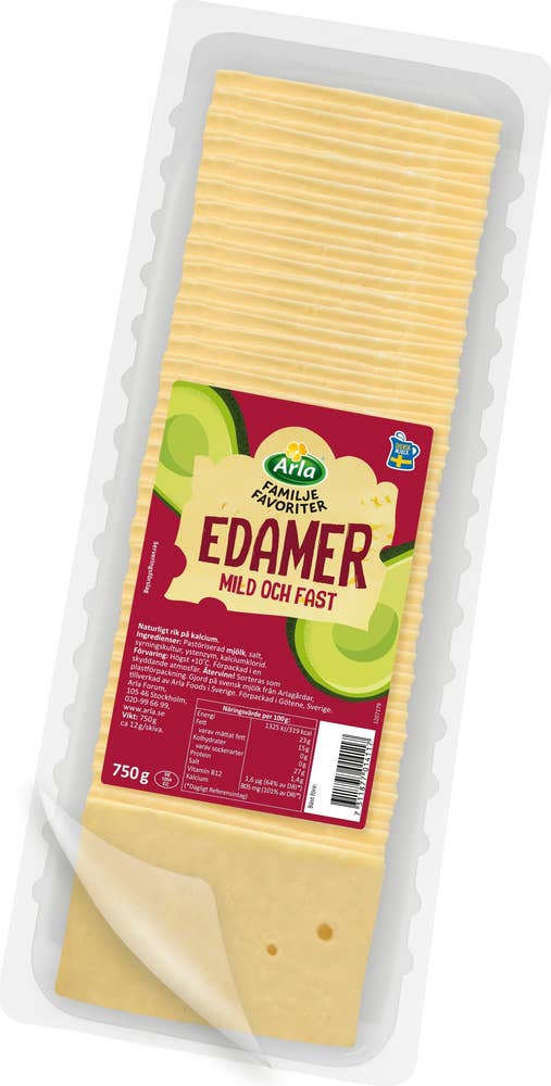 Arla® Edamer Familjefavoriter Skivad 23%