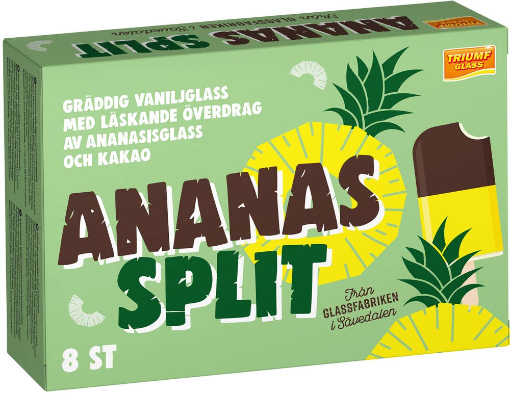 Triumf Glass Glasspinnar Ananas Split