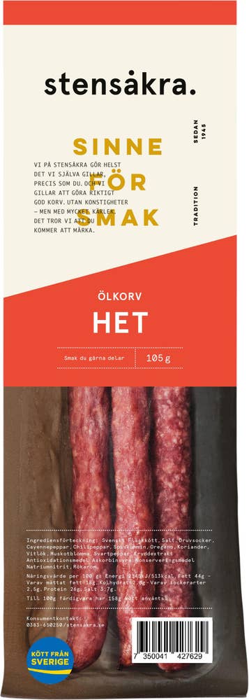 Stensåkra Ölkorv Het