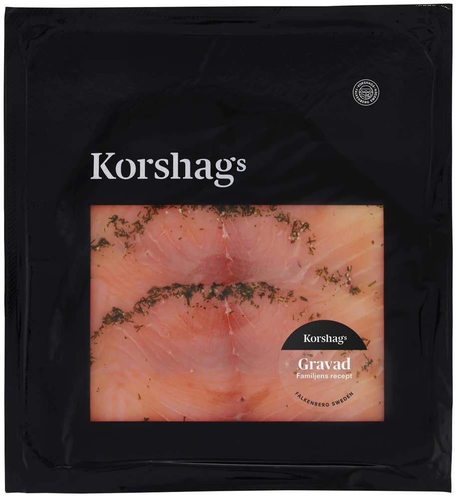 Korshags Gravad Laxfilé skivad Korshags