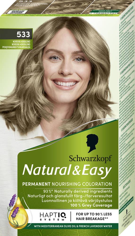 Schwarzkopf Natural & Easy Hårfärg 533 Nordisk Askblond Schwarzkopf Natural & Easy