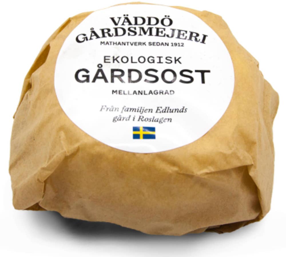 Väddö Gårdsmejeri Gårdsost Mellanlagrad EKO/KRAV