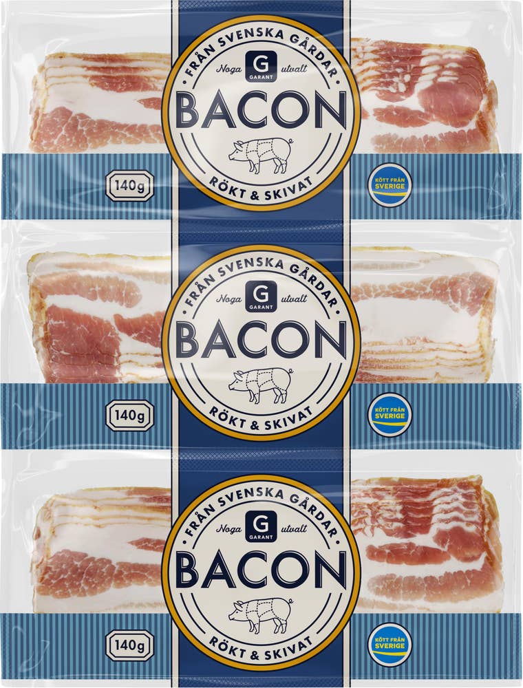 Garant Bacon Skivat 3x140g