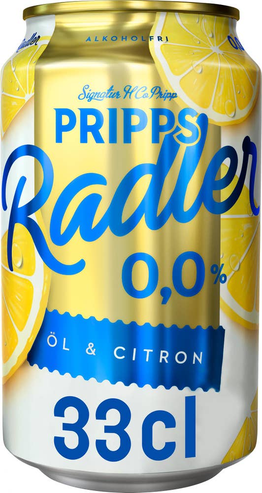 Pripps Radler Öl Citron Alkoholfri 0,0%