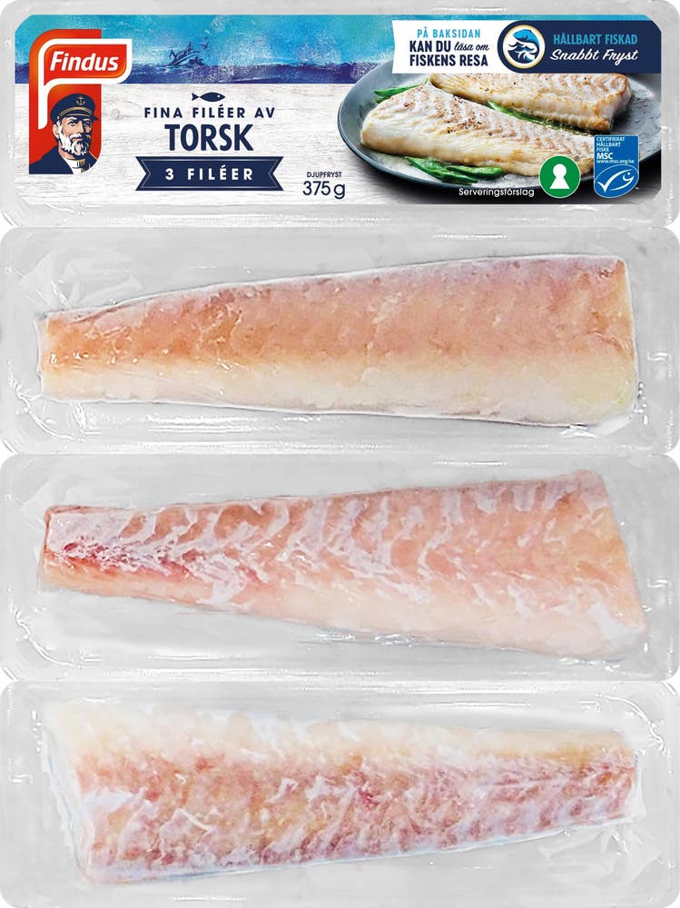 Findus Torskfiléer MSC Fryst