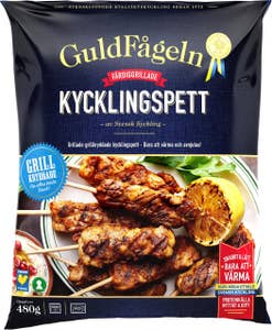 Guldfågeln Kycklingspett Grillade Fryst