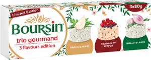 Boursin Färskost Tre Smaker 3x80g