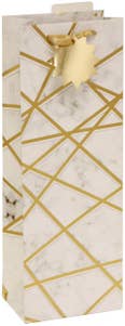 Hedlundgruppen Presentpåse Flaska Marmor med Guldfolie