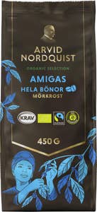 Arvid Nordquist Selection Amigas Hela Kaffebönor Mörkrost EKO/KRAV/Fairtrade