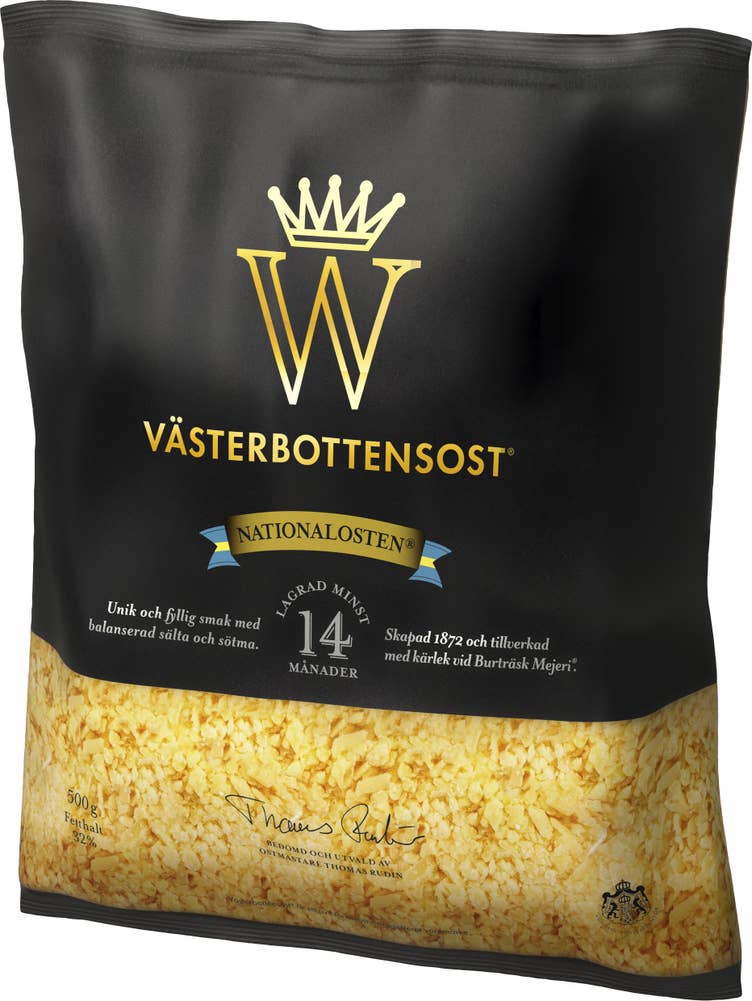 Västerbottensost® 33% Riven Norrmejerier