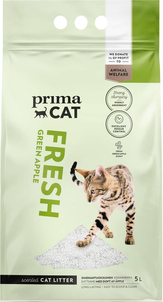 PrimaCat Kattsand Fresh Gröna Äpplen
