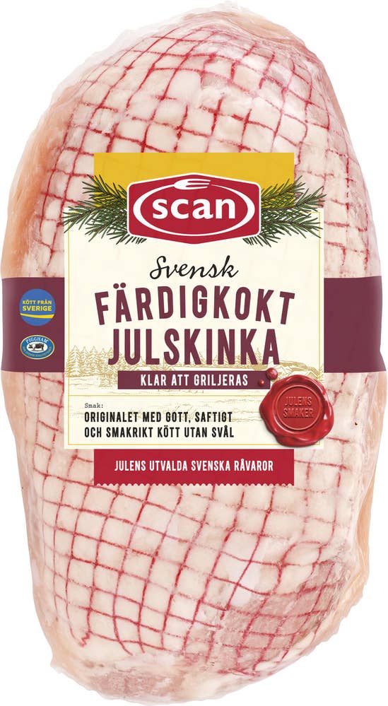 Scan Svensk Färdigkokt Julskinka Mellan Viktspann 2,4kg - 3,3kg