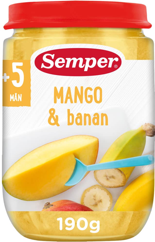 Semper Puré Mango & Banan +5M