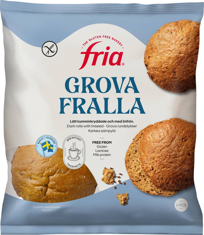 Fria Grova Fralla Glutenfria Fryst 4-p