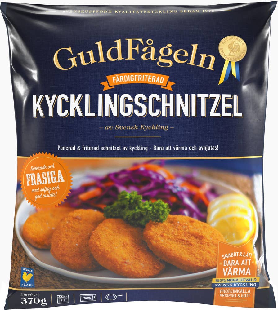 Guldfågeln Kycklingschnitzel Fryst