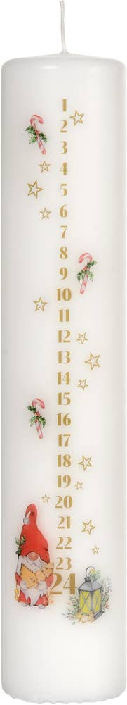 Duni Blockljus Snowflake 5x25cm