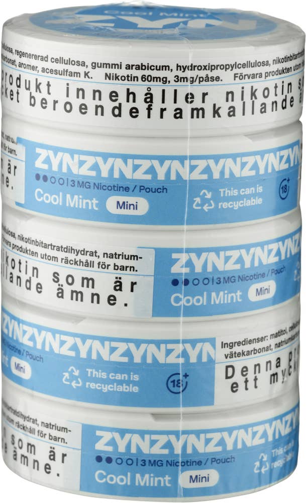 Zyn Snus Dry Cool Mint Stock