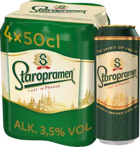 Staropramen Öl 3,5% 4x50cl