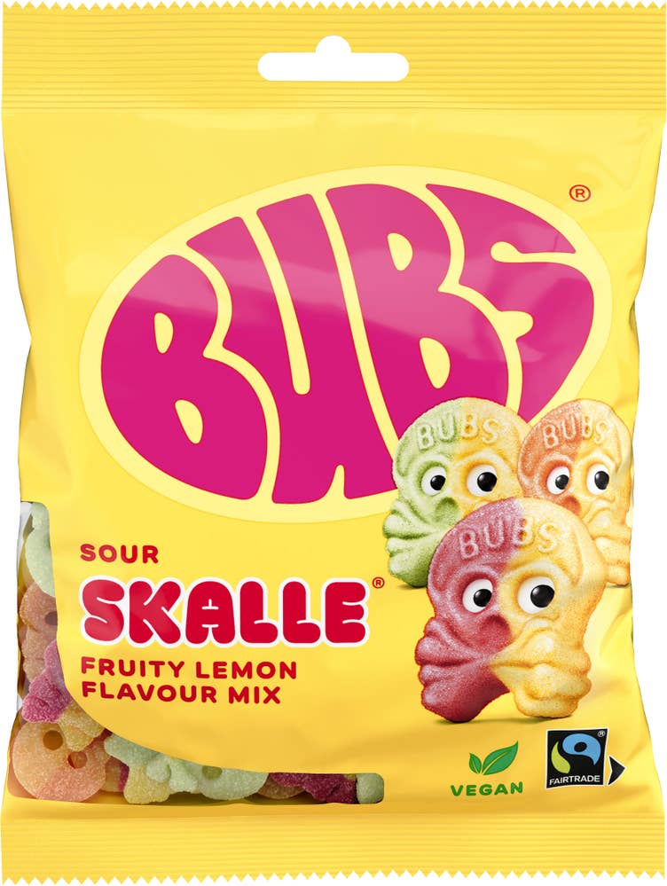 Bubs Godis Sur Skalle