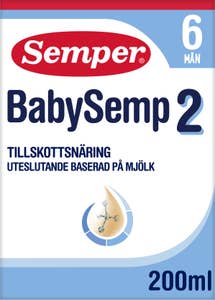 Semper Tillskottsnäring BabySemp 2 Drickfärdig 6M