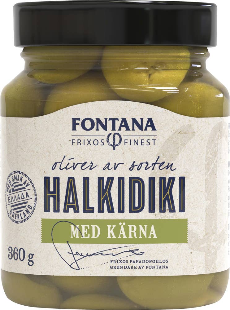 Fontana Halkidiki Oliver med Kärnor