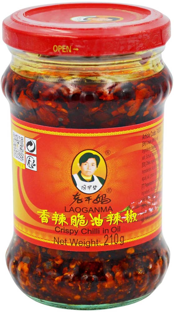 Laoganma Krispig Chili i Olja