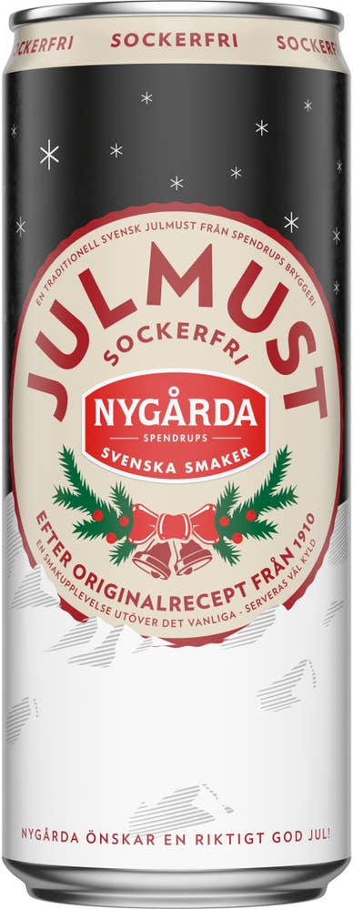 Nygårda Julmust Sockerfri 330ml Nygårda