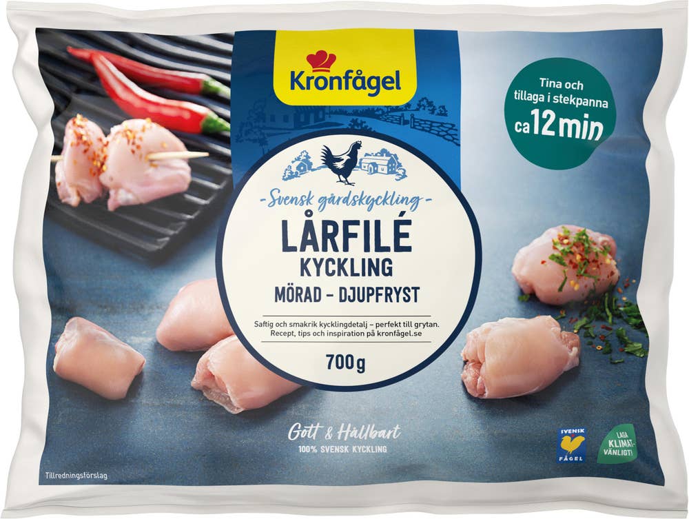 Kronfågel Kycklinglårfilé Fryst