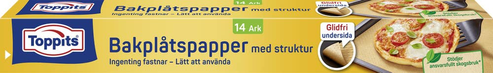Toppits Bakplåtspapper Glidfri