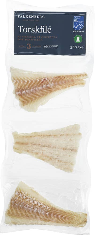 Falkenberg Torskfilé Fryst MSC 3x120g