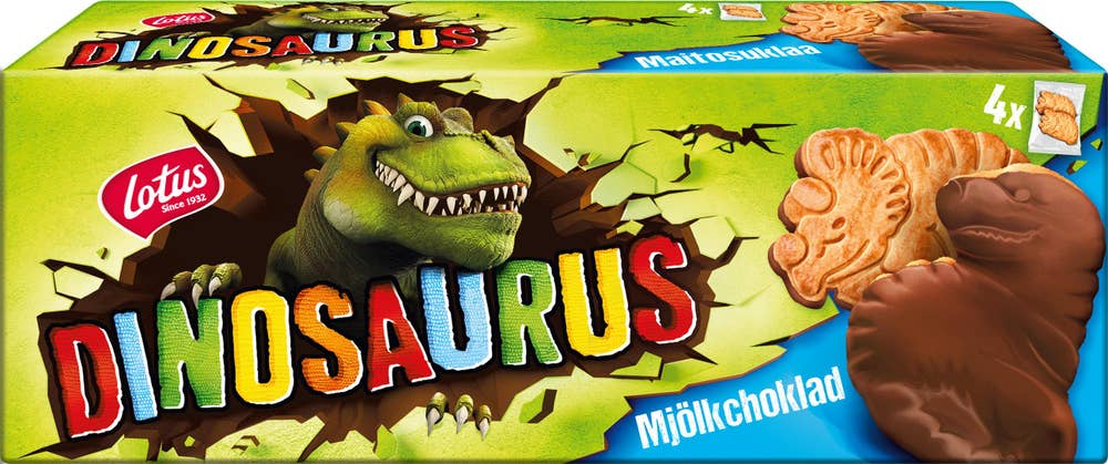 Lotus Kex Kex Dinosaurus Mjölkchoklad Lotus