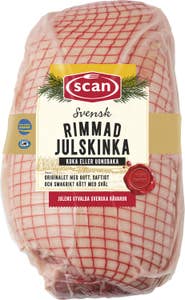 Scan Svensk Rimmad Julskinka Färsk Viktspann 2,8kg - 3,6kg