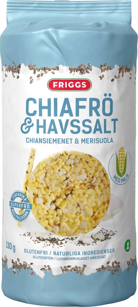 Friggs Majskakor Chiafrö & Havssalt