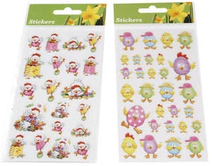 Hedlundgruppen Stickers Kycklingar 8,5x15,5cm