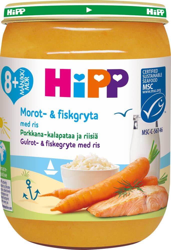 Hipp Morot- & Fiskgryta 8M MSC