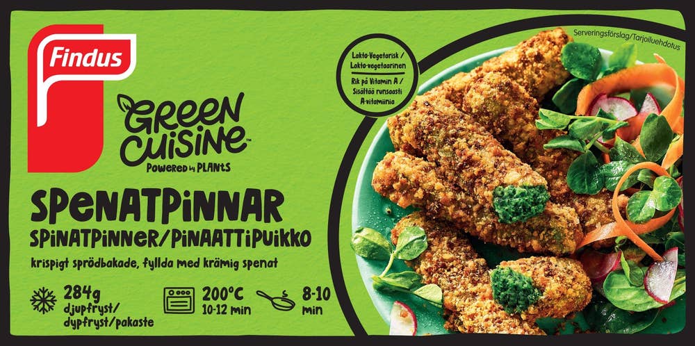 Green Cuisine Spenatpinnar Frysta