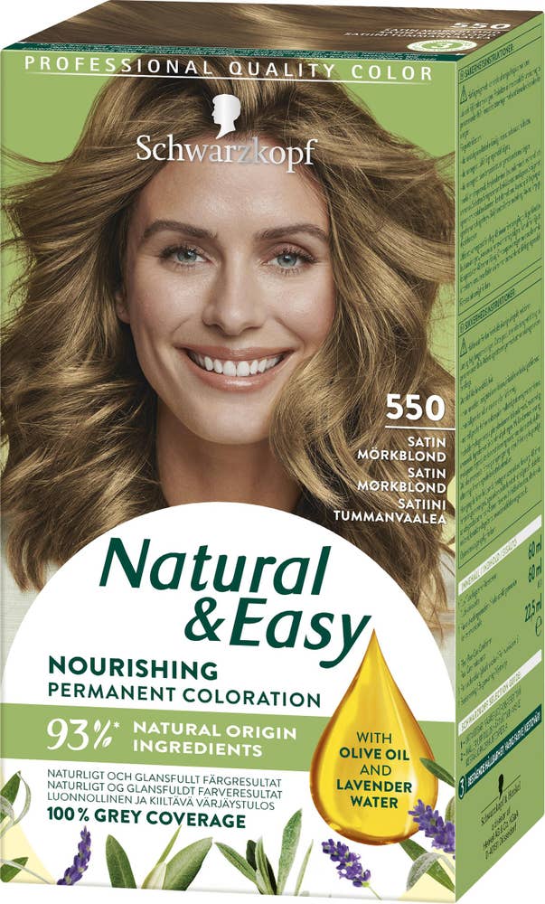Schwarzkopf Natural & Easy Hårfärg 550 Satin Mörkblond Schwarzkopf Natural & Easy
