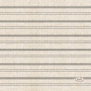 Duni Kaffeservett Linen Lines Black 3-lags 24x24cm FSC
