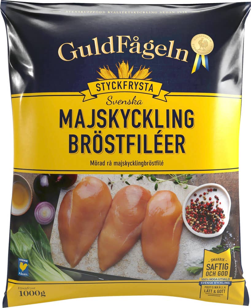 Guldfågeln Majskycklingfilé Svensk Fryst