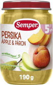 Semper Puré Persika & Päron +5M